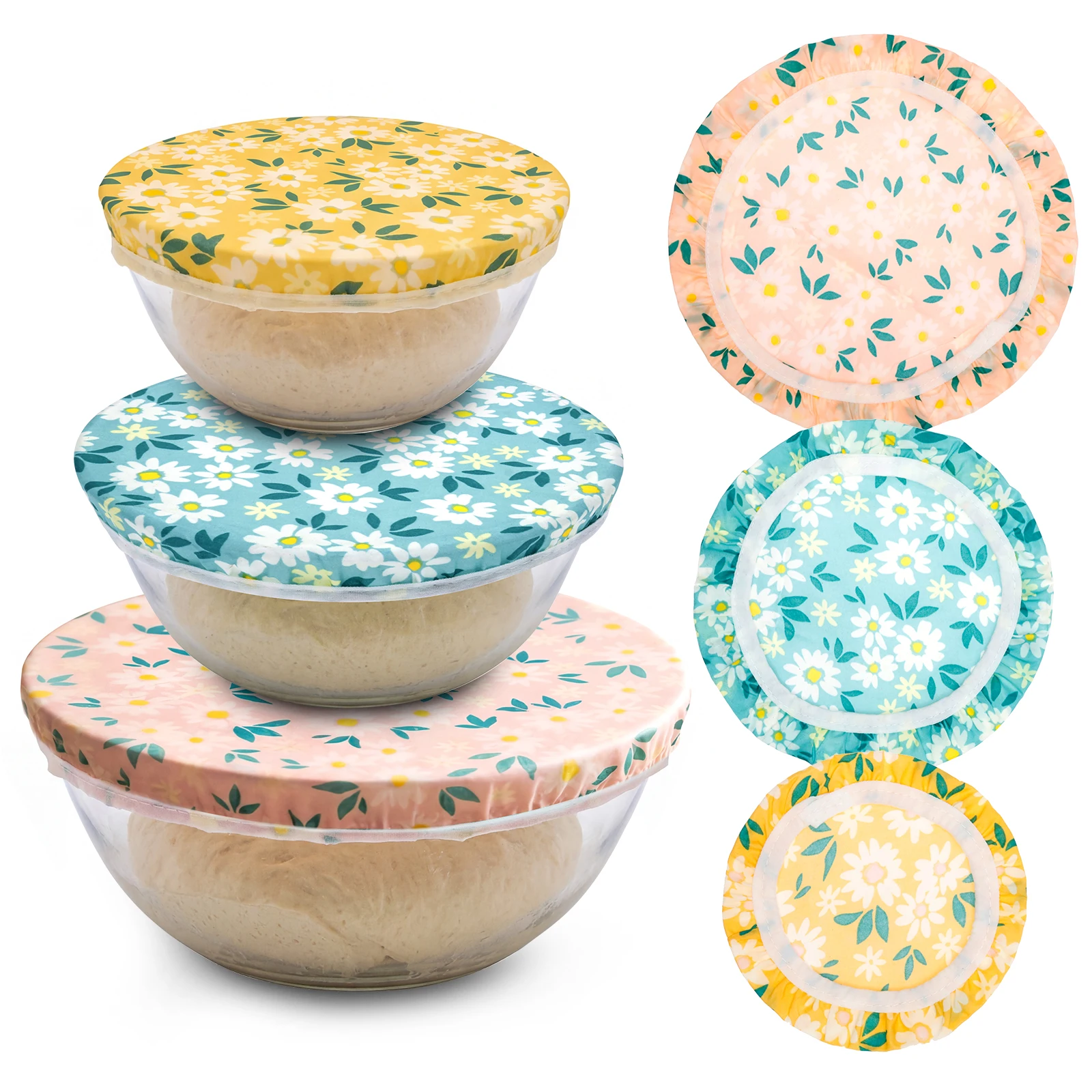 Beeswax Food Cover - Set di 3 Coperture per Ciotole