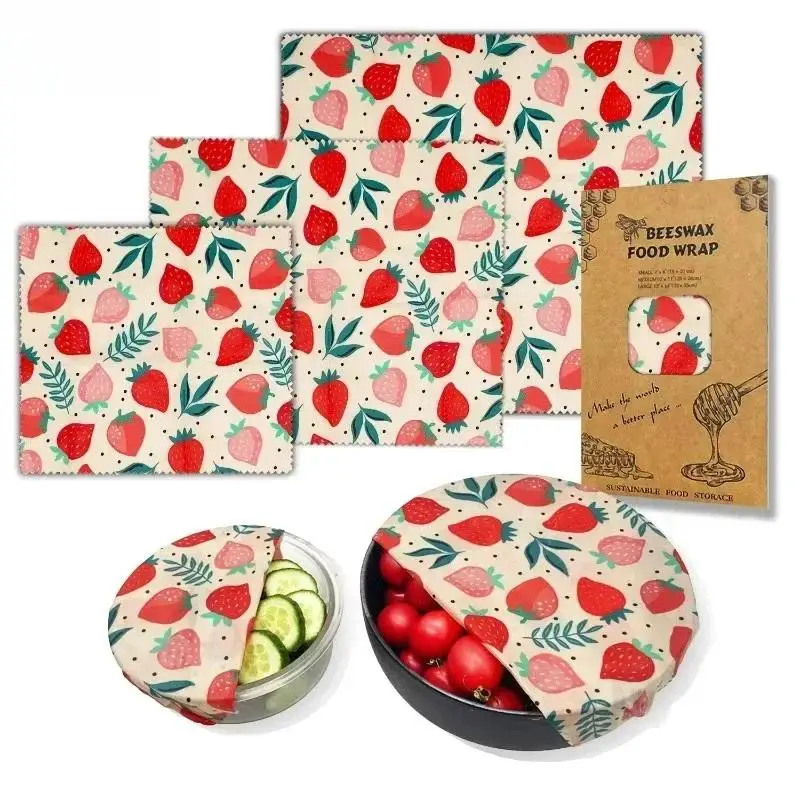 Beeswax Food Cover - Set di coperture per ciotole riutilizzabili