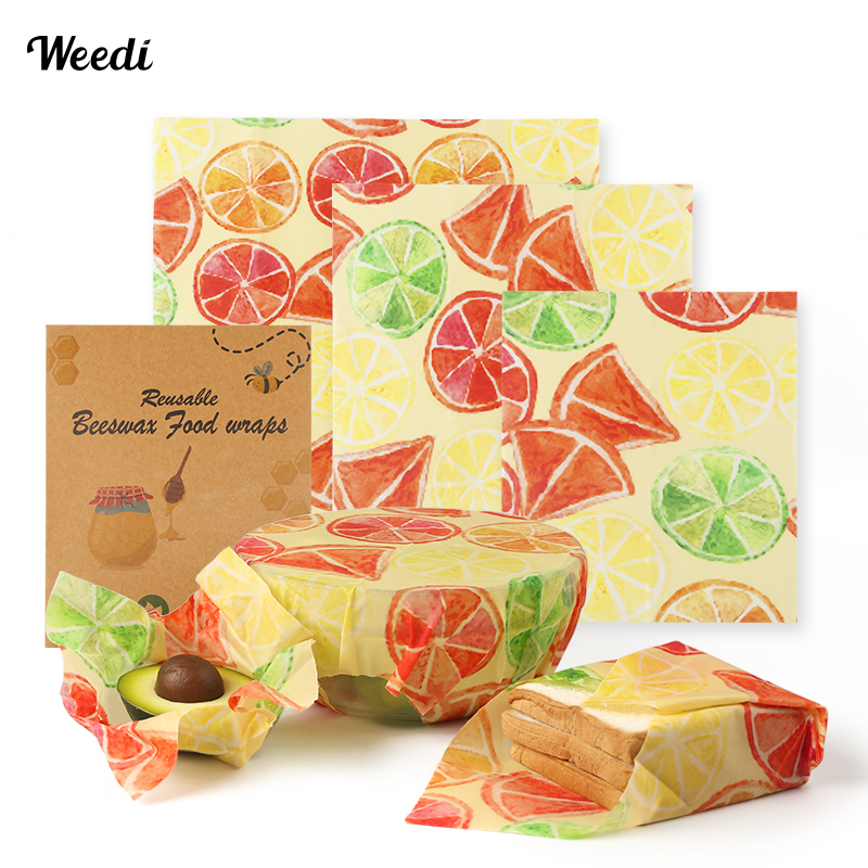 Beeswax Food Cover - WEEDI 6 pezzi di involucro di