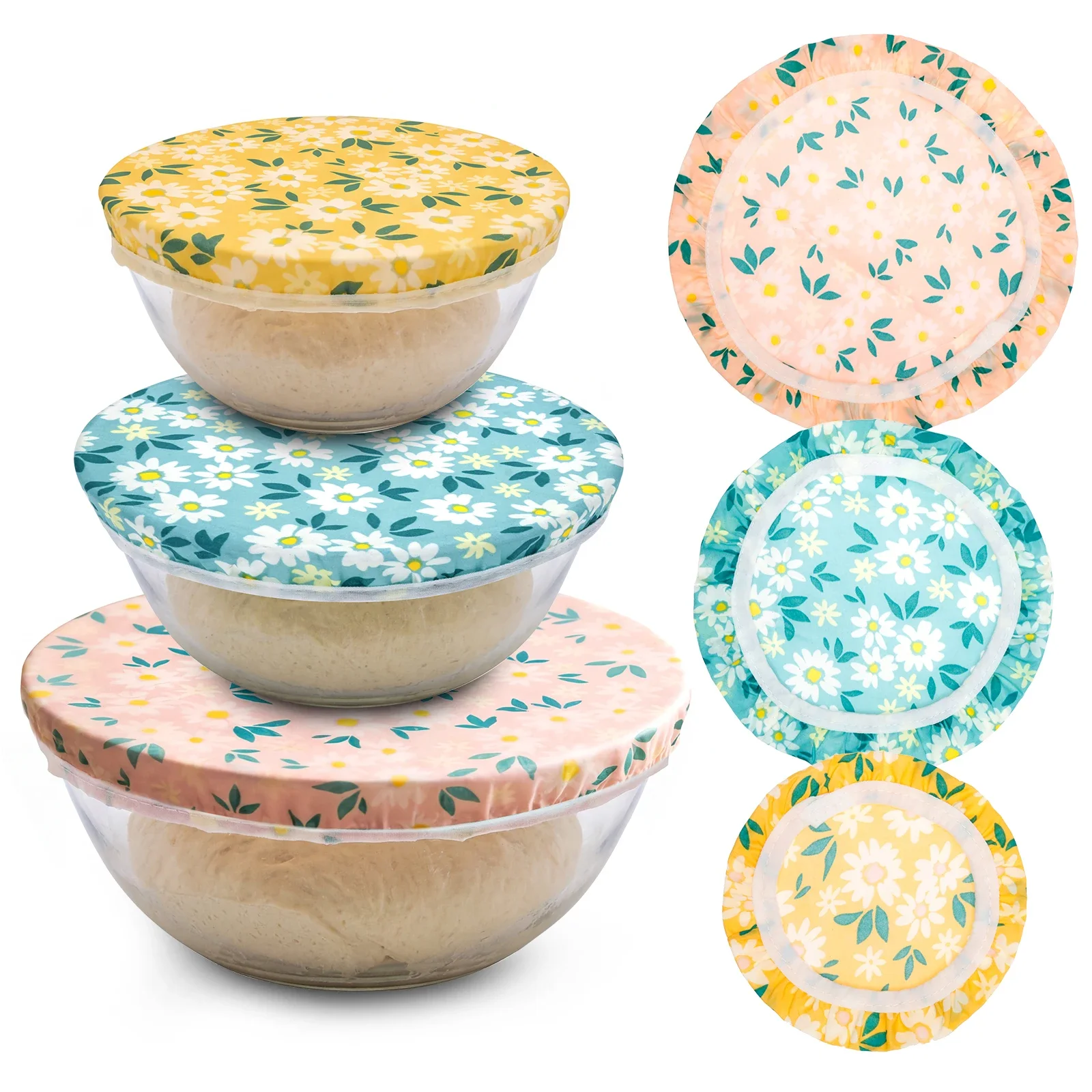Beeswax Food Cover - Set di 3 Coperture per Ciotole