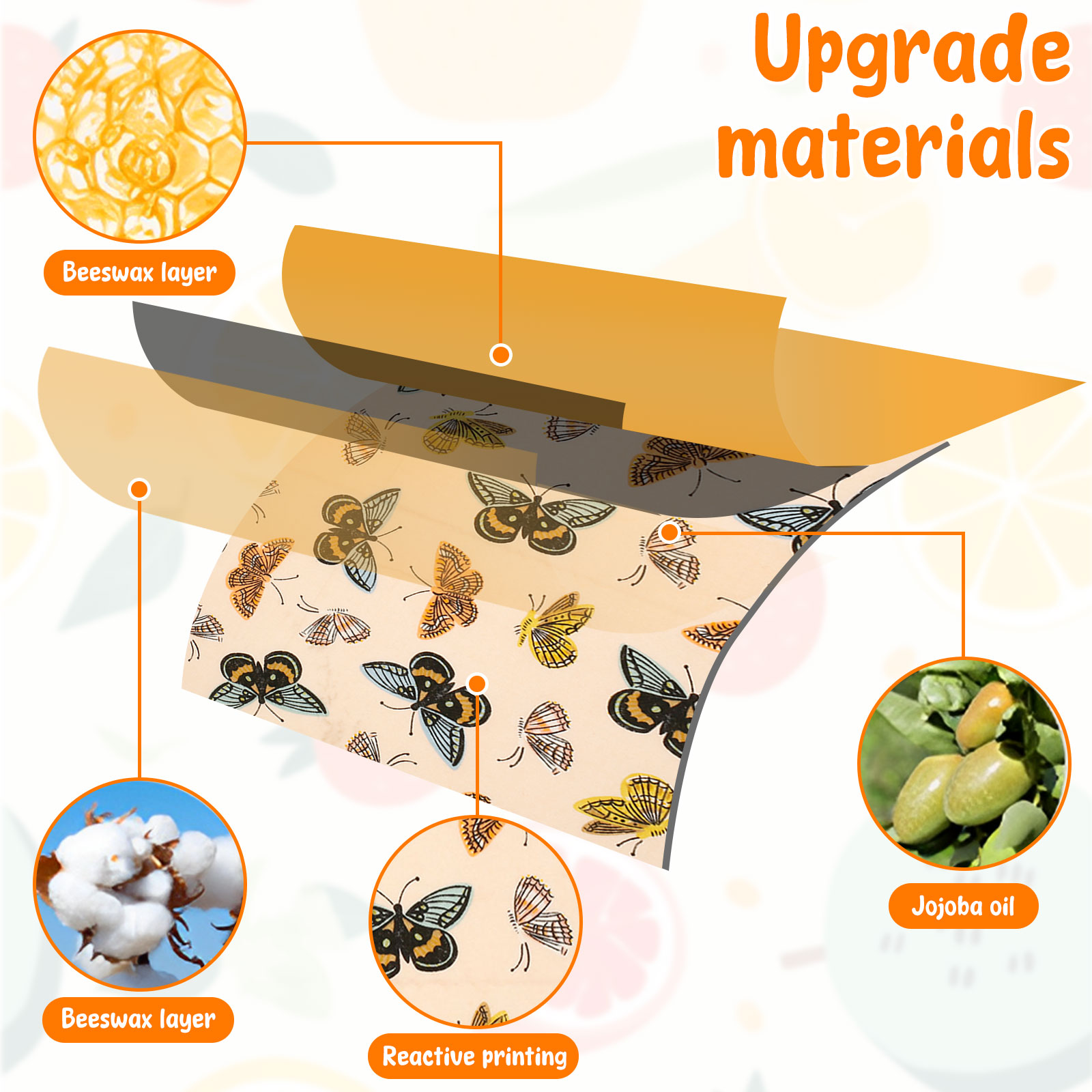 11 pezzi set di involucri alim - Beeswax Food Cover recensione e prezzo