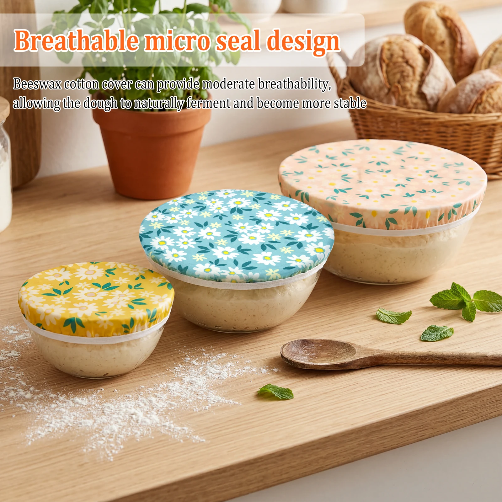 Set di 3 Coperture per Ciotole - Beeswax Food Cover recensione e prezzo