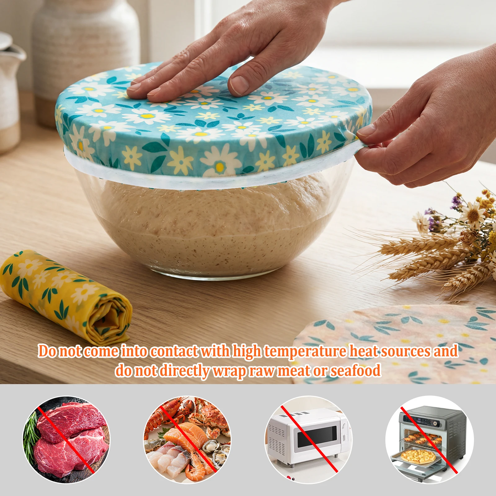 Set di 3 Coperture per Ciotole - Beeswax Food Cover recensione e prezzo