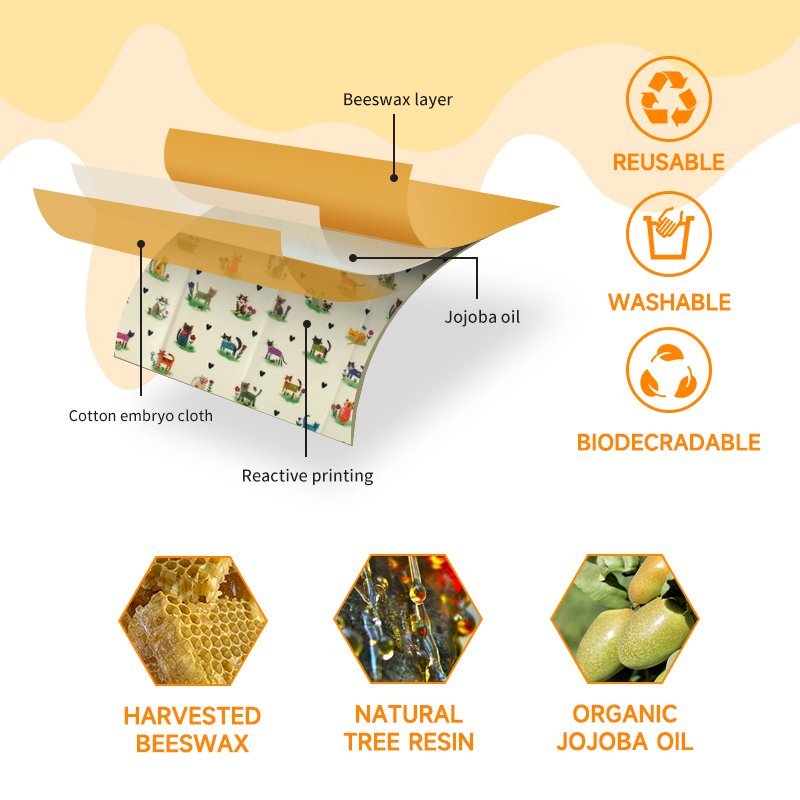 6 Confezioni (2S. 2M, 2L) Invo - Beeswax Food Cover recensione e prezzo