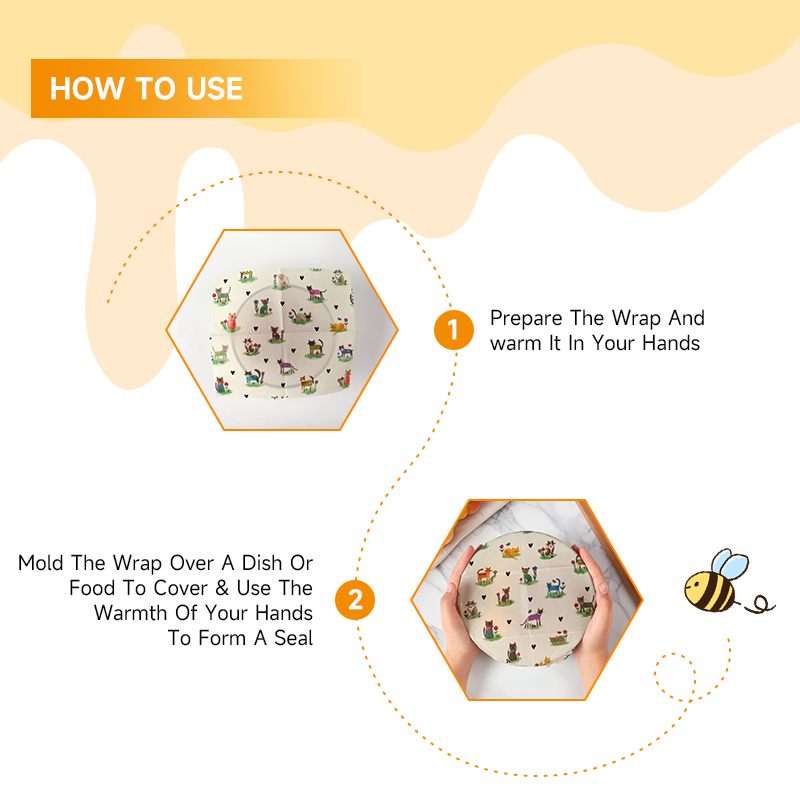 6 Confezioni (2S. 2M, 2L) Invo - Beeswax Food Cover recensione e prezzo