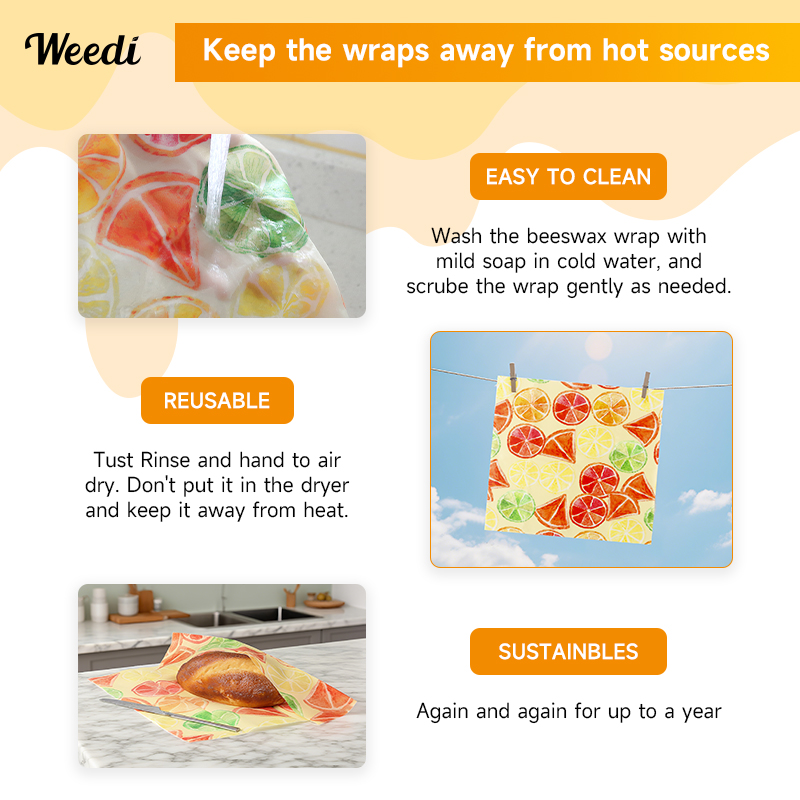 WEEDI 6 pezzi di involucro di  - Beeswax Food Cover recensione e prezzo