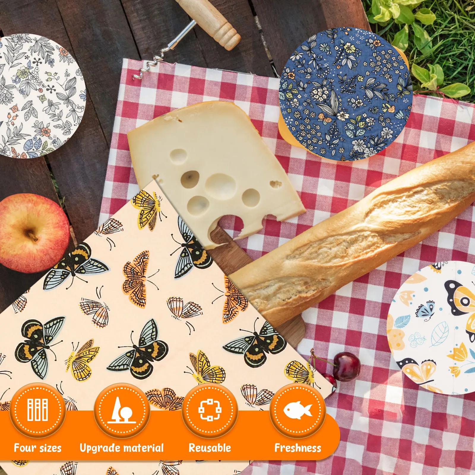 Set di 11 Involucri Alimentari - Beeswax Food Cover recensione e prezzo